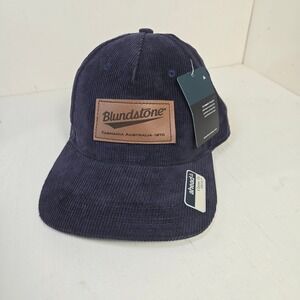 Blundstone‎ Tasmania Australia 1870 Corduroy Snapback Hat Ahead Navy Blue NEW
